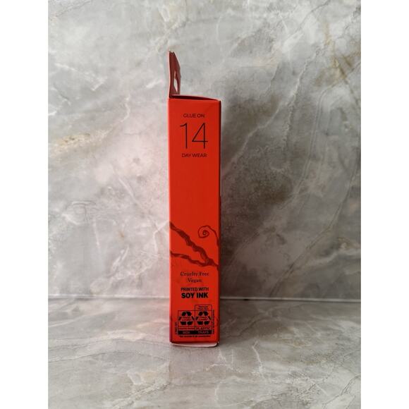 KISS Salon Color Halloween Press On Nails Let's Boo This’ Navy Long Square New - Picture 6 of 6